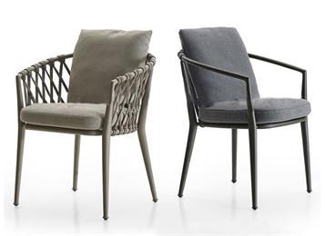 現(xiàn)代休閑藤條實木軟包咖啡廳時尚咖啡椅