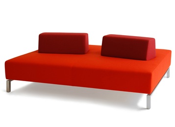 高級(jí)酒店會(huì)所時(shí)尚雙人靠背沙發(fā)椅