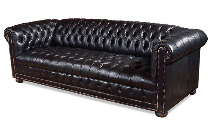 娛樂會(huì)所大廳輕奢拉扣皮革沙發(fā)