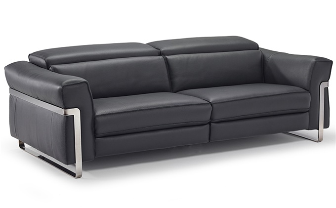 別墅會所現(xiàn)代進口皮革不銹鋼沙發(fā)