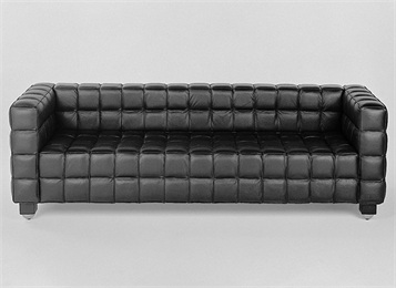 商務(wù)會所現(xiàn)代拼接方格西皮大廳沙發(fā)