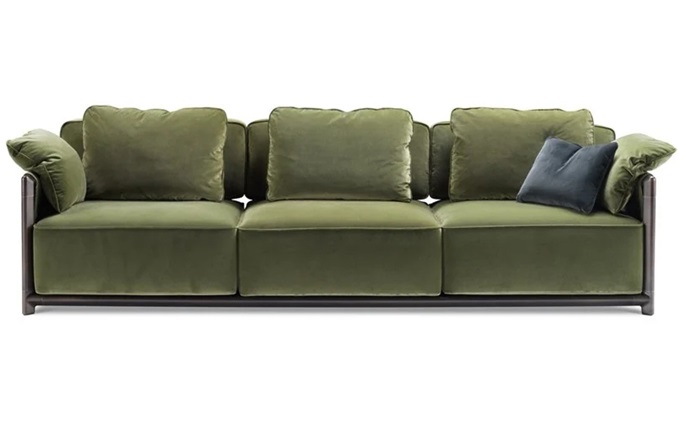 會所北歐現(xiàn)代不銹鋼簡約布藝軟包沙發(fā)