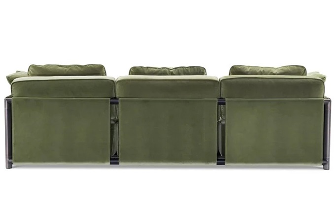 會所北歐現(xiàn)代不銹鋼簡約布藝軟包沙發(fā)