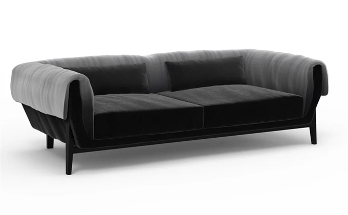 會(huì)所大廳意式創(chuàng)意實(shí)木皮革軟包沙發(fā)