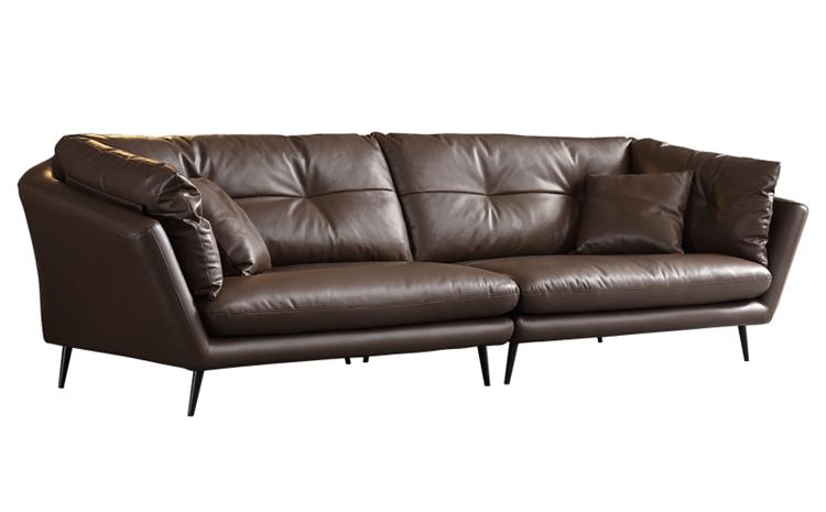 豪華會(huì)所現(xiàn)代輕奢意式簡(jiǎn)約皮革卡座沙發(fā)