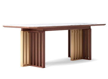 高檔會(huì)所不銹鋼大理石輕奢時(shí)尚桌子