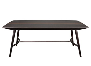 高級(jí)酒店會(huì)所極簡(jiǎn)新中式實(shí)木長(zhǎng)條桌子