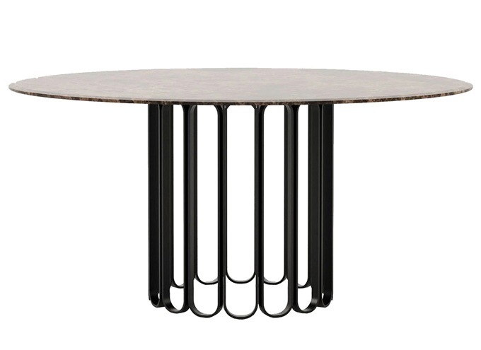 高端會所現代時尚實木不銹鋼桌子