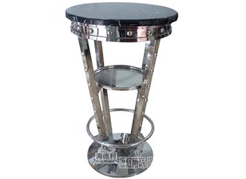 現(xiàn)代酒吧不銹鋼大理石高吧臺(tái)_時(shí)尚簡(jiǎn)約大理石酒