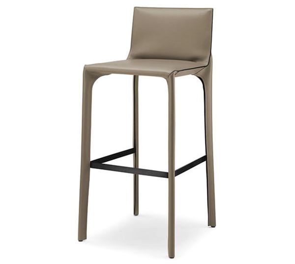 北歐現代極簡馬鞍吧椅