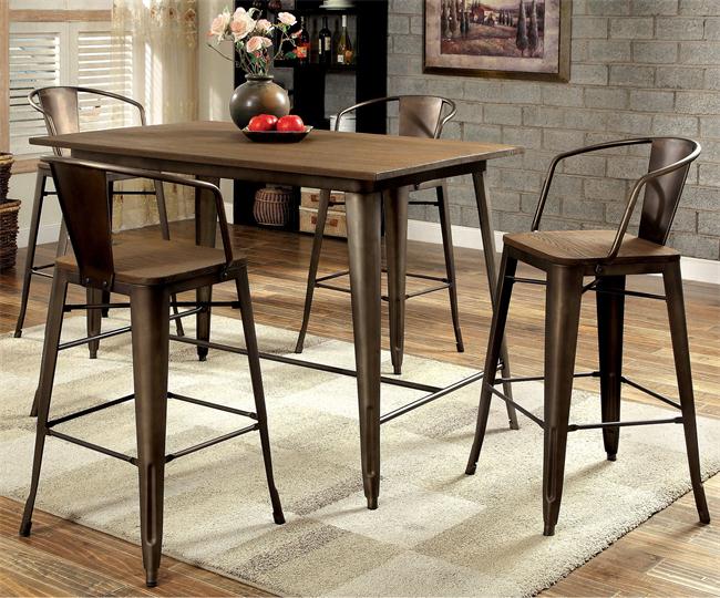 中式復(fù)古不銹鋼酒吧吧臺高腳椅