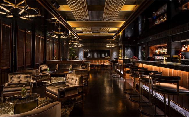 美式現(xiàn)代輕奢酒吧吧臺吧椅