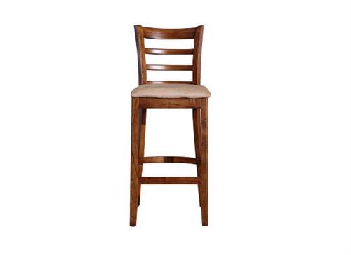  美式復(fù)古實(shí)木咖啡廳吧臺(tái)椅