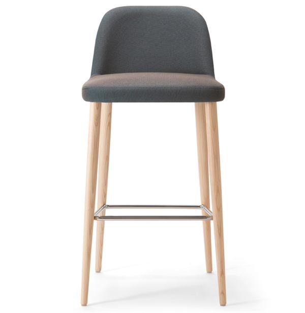 美式田園風咖啡廳實木休閑吧椅