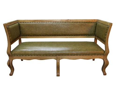 水曲柳沙發(fā) 漫咖啡廳復(fù)古實(shí)木三人沙發(fā)