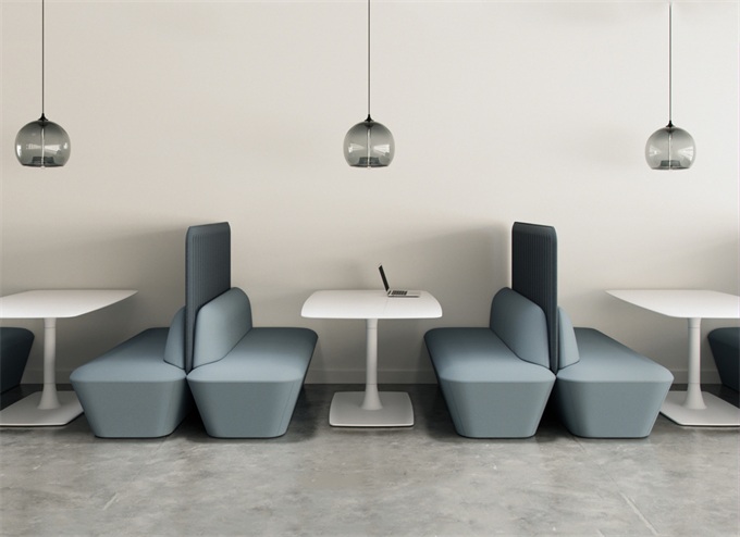 公司食堂巖石板時(shí)尚簡(jiǎn)約餐桌椅