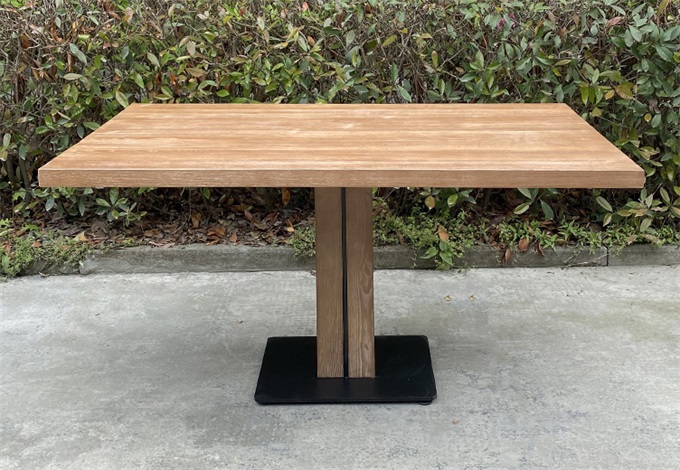 企業(yè)單位員工食堂4人位實木桌椅