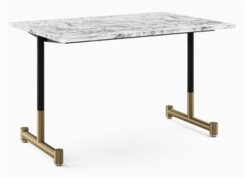 企業(yè)員工食堂不銹鋼桌腳大理石餐桌