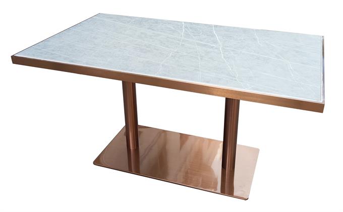 大學生食堂大理石時尚餐桌