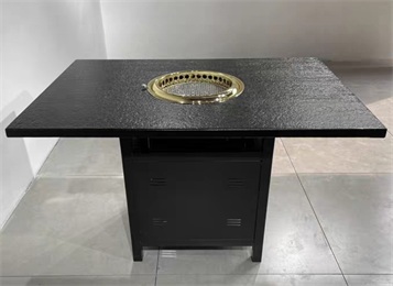 韓式火燒石烤肉桌_烤肉專(zhuān)用桌子電烤桌