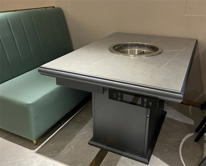 自帶智能無煙凈化設備無煙火鍋桌