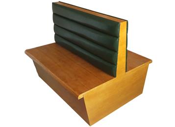 2019新款西餐廳_火鍋餐廳_咖啡廳雙面實(shí)木卡座