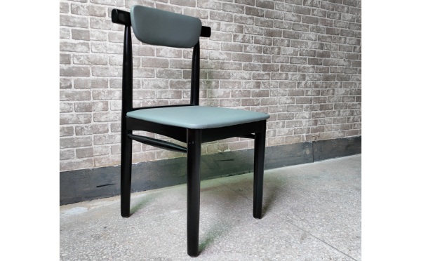 創(chuàng)意風格西餐廳時尚簡約實木牛角椅