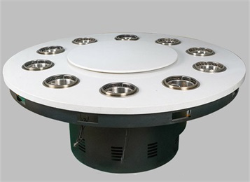 單人自助小火鍋10人位無煙火鍋餐桌