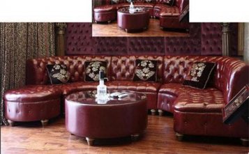 青島美式酒吧沙發(fā)定制--海德利家具