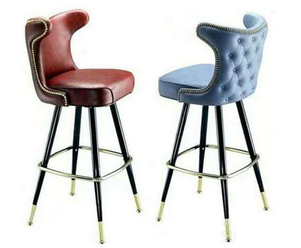 歐式不銹鋼創(chuàng)意時尚酒吧專用吧臺高腳椅