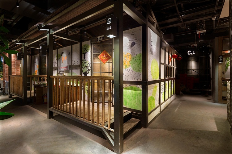 火鍋餐廳設(shè)計(jì)效果圖