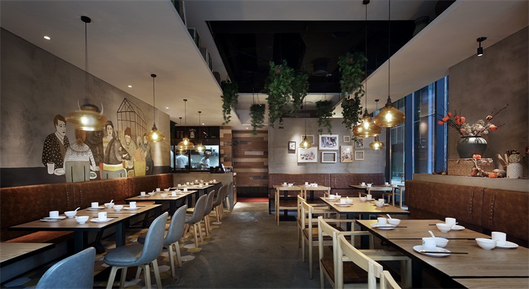 粵菜餐廳空間設計效果圖