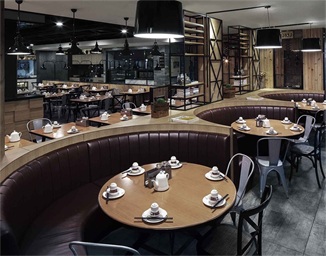 連鎖——九毛九旗艦店餐廳空間設計
