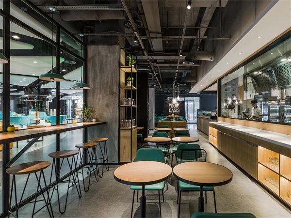 休閑餐廳——EO蔬果料理深圳華強北店餐廳空間設計