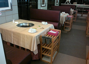 華神龍火鍋下沉式電磁爐火鍋桌定制