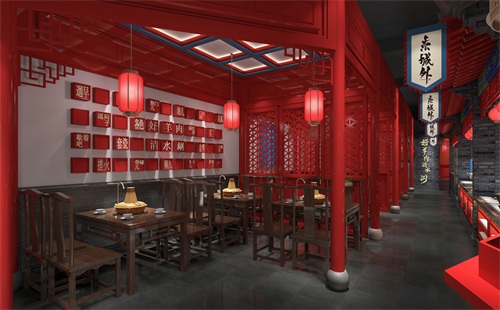 火鍋店空間裝修設計成中式風格要注意什么?